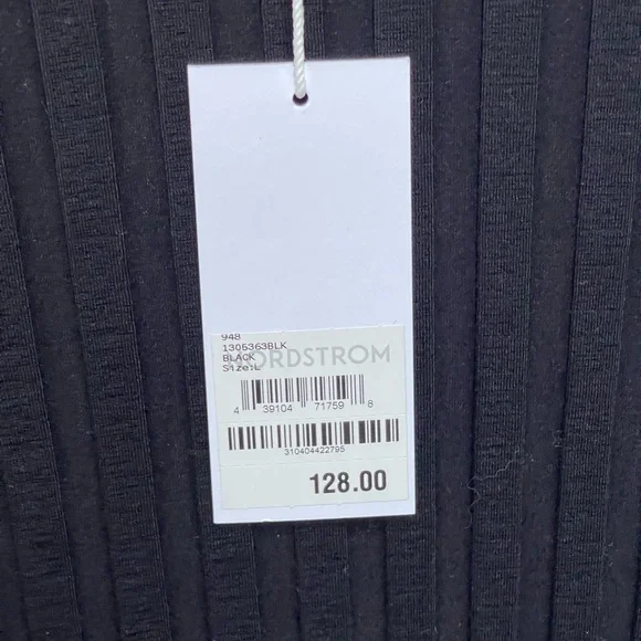 NEW REFORMATION Libra Knit Dress Black
$128 Wide Rib Faux Turtleneck Slit Large - Picture 10 of 13
